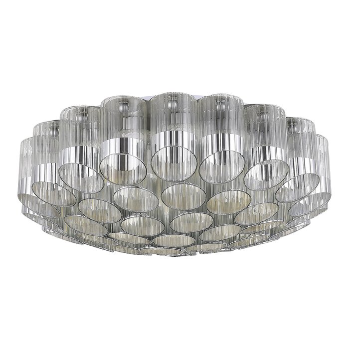 Светильник потолочный ST-Luce Никель/Никель, Прозрачный E14 19*60W ACCORD - купить Потолочные люстры по цене 43990.0
