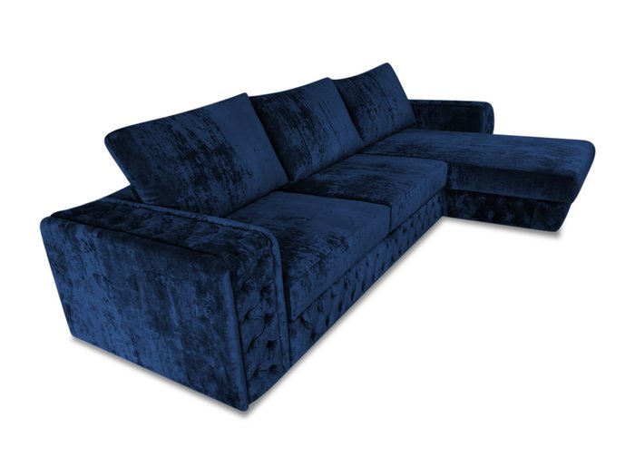 Угловой диван-кровать Прадо синего цвета - лучшие Угловые диваны в INMYROOM