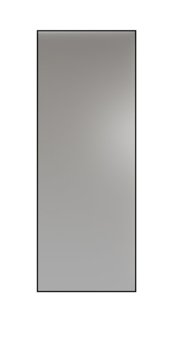 Зеркало настенное прямоугольное из стали черного цвета