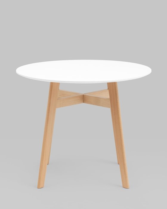 Стол обеденный Target Circle бело-бежевого цвета - лучшие Обеденные столы в INMYROOM