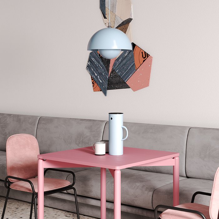 Стол обеденный Saga розового цвета - лучшие Обеденные столы в INMYROOM