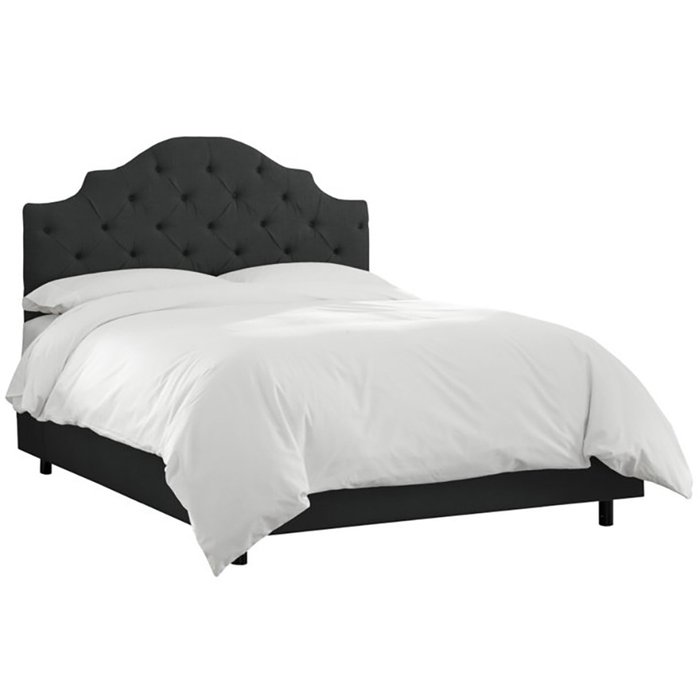 Кровать Henley Tufted Black 180х200 черного цвета