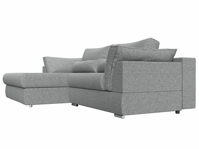 Угловой диван-кровать Пекин серого цвета угол левый - лучшие Угловые диваны в INMYROOM