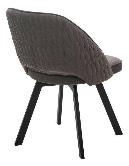 Стул поворотный Duna темно-серого цвета - лучшие Обеденные стулья в INMYROOM