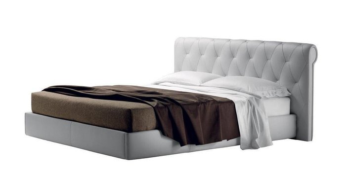 Кровать Bluemoon Белая Кожа Класса Премиум 160х200 - купить Кровати для спальни по цене 460000.0
