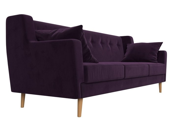 Диван Брайтон фиолетового цвета - лучшие Прямые диваны в INMYROOM