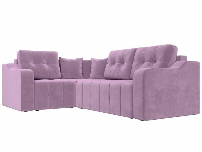 Угловой диван-кровать Кембридж сиреневого цвета левый угол - лучшие Угловые диваны в INMYROOM