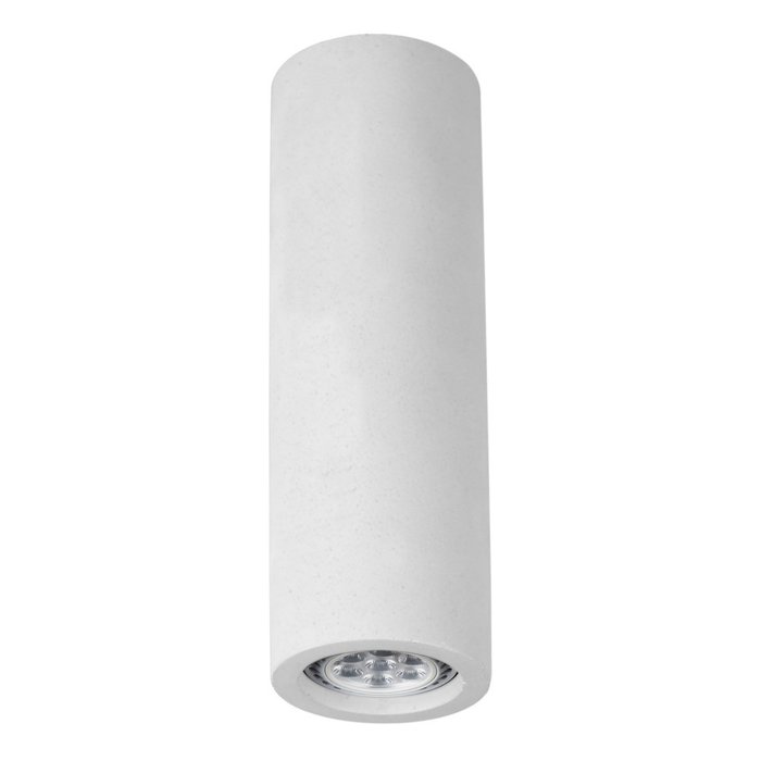 Потолочный светильник с гипсовым плафоном белого цвета