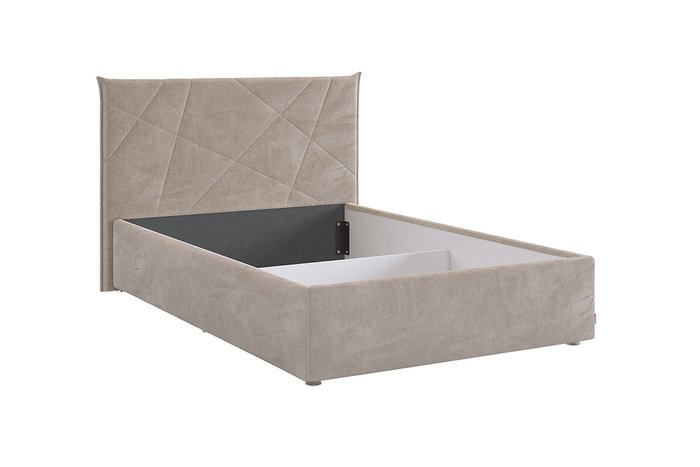 Кровать Квест 120х200 серо-коричневого цвета без подъемного цвета - лучшие Кровати для спальни в INMYROOM