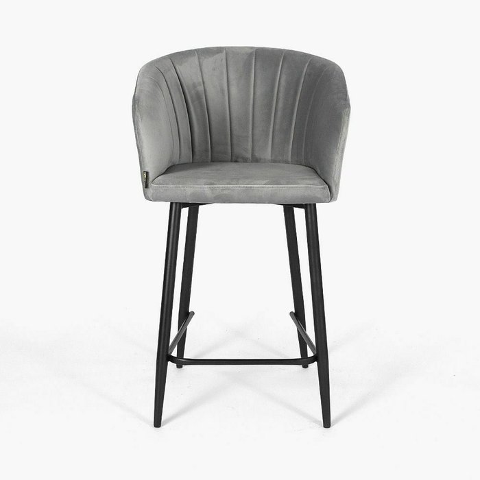 Стул барный Гарда серо-черного цвета - купить Барные стулья по цене 14900.0