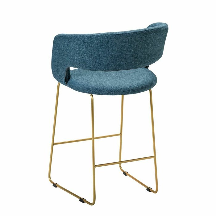 Полубарный стул Hugs синего цвета - лучшие Барные стулья в INMYROOM