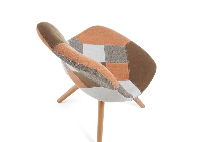 Cтул Lars пэчворк коричневого цвета - купить Обеденные стулья по цене 13300.0