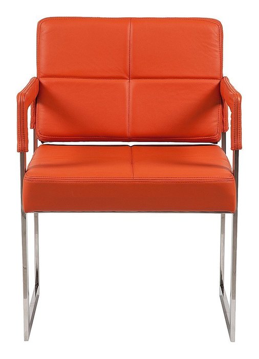   Кресло "Aster Chair" Оранжевая Кожа 