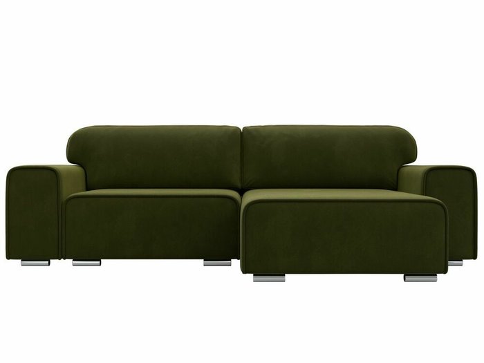 Угловой диван-кровать Лига 029 зеленого цвета правый угол - купить Угловые диваны по цене 63999.0