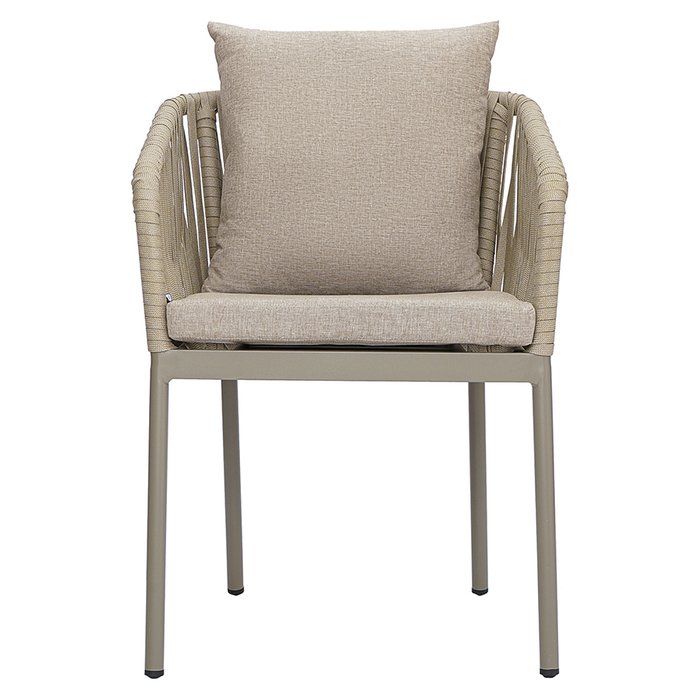 Садовый стул Monyx серо-бежевого цвета - купить Садовые стулья по цене 23500.0