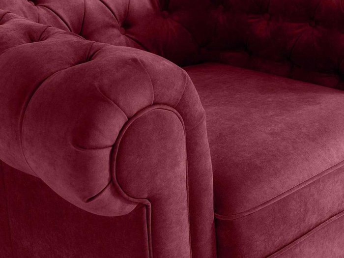 Кресло Chesterfield бордового цвета  - лучшие Интерьерные кресла в INMYROOM