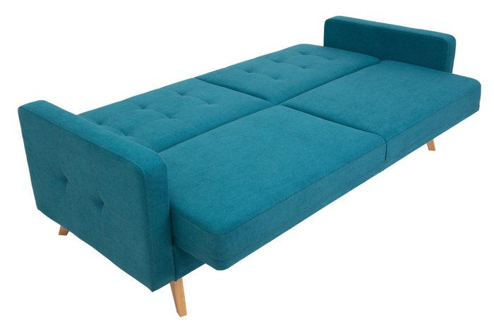 Диван-кровать Тесей 212 лазурного цвета - купить Прямые диваны по цене 40835.0
