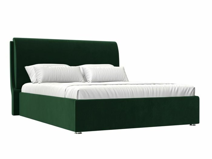 Кровать Принцесса 160х200 зеленого цвета с подъемным механизмом