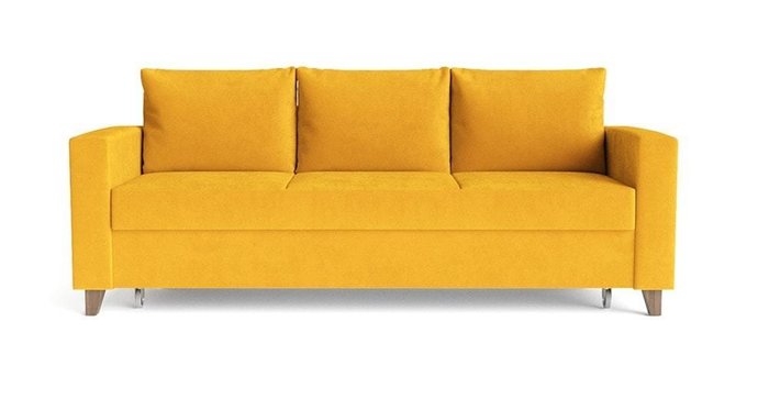 Диван-кровать Эмилио желтого цвета