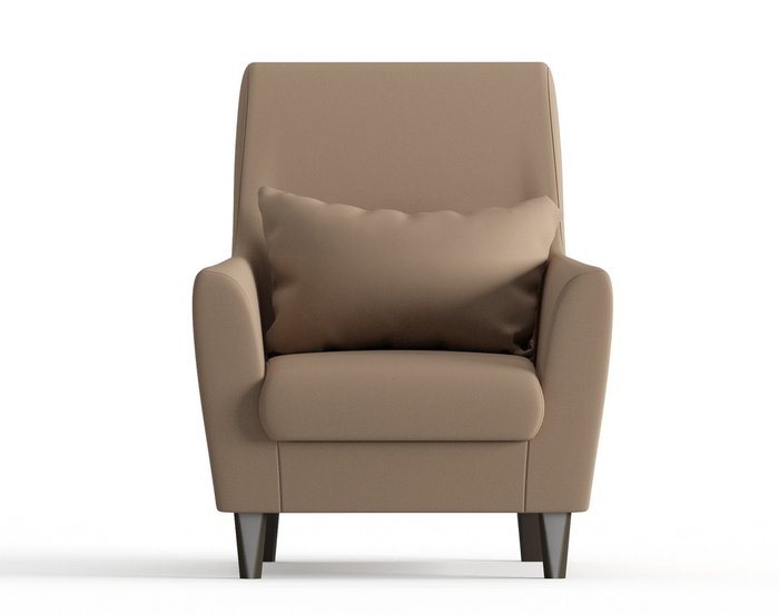 Кресло из велюра Кастилия бежевого цвета - купить Интерьерные кресла по цене 10190.0