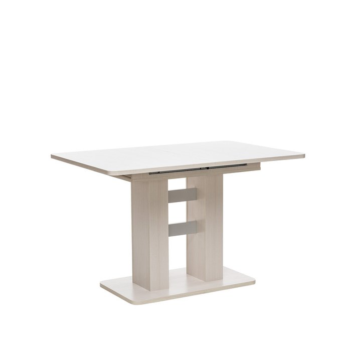 Раздвижной обеденный стол Гранд белого цвета  - купить Обеденные столы по цене 12710.0