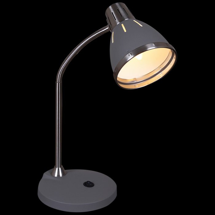 Настольная лампа 02155-0.7-01 GY (металл, цвет серый) - купить Рабочие лампы по цене 3630.0