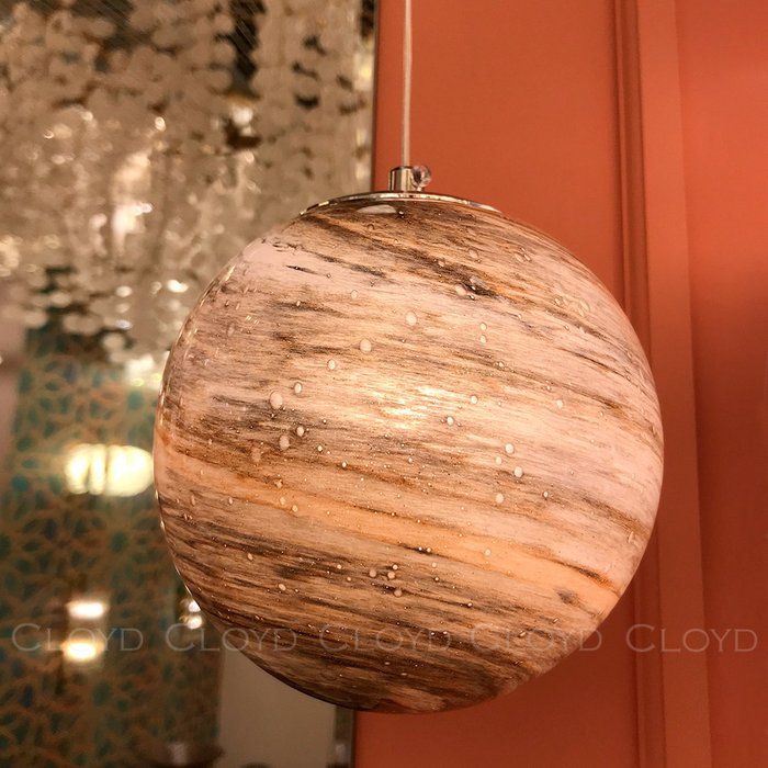 Подвесной светильник Cloyd LAPETUS P1 / ?15 см - хром - коричн. стекло - лучшие Подвесные светильники в INMYROOM Подвесной светильник Cloyd LAPETUS P1 / ?15 см - хром - коричн. стекло - лучшие Подвесные светильники в INMYROOM