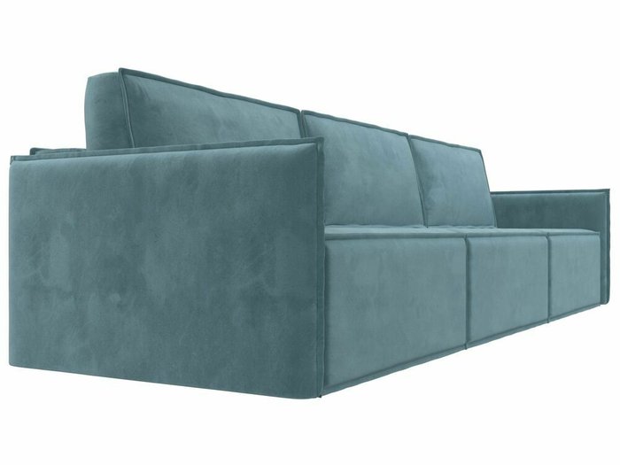 Прямой диван-кровать Либерти лонг бирюзового цвета - лучшие Прямые диваны в INMYROOM