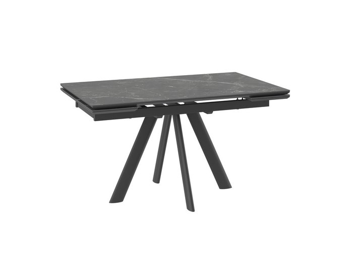 Раздвижной обеденный стол Роял черного цвета