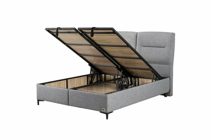 Кровать Climextra 180х200 серого цвета с подъёмным механизмом - лучшие Кровати для спальни в INMYROOM