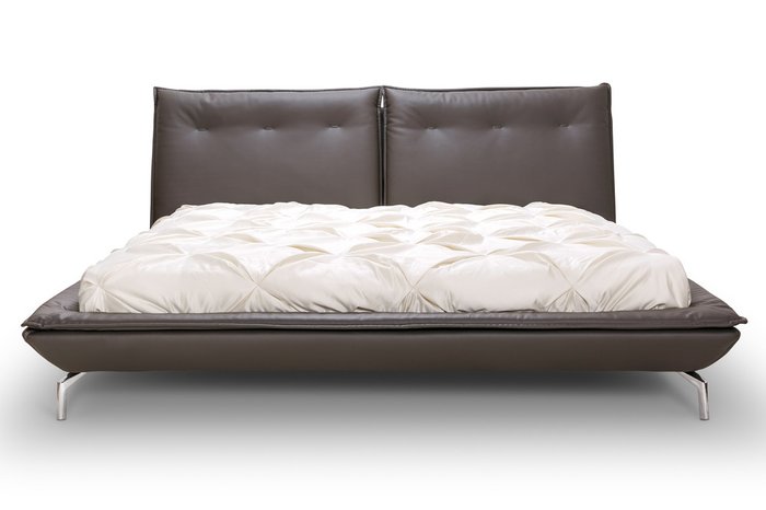 Кровать Morgan с обивкой из кожи 180х200 см - лучшие Кровати для спальни в INMYROOM