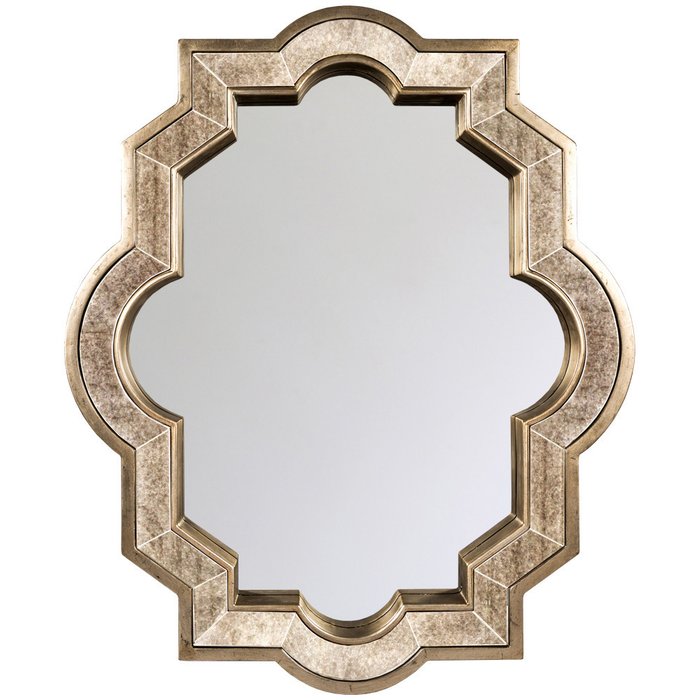 Настенное зеркало Каньон с глубокой орнаментальной рамой