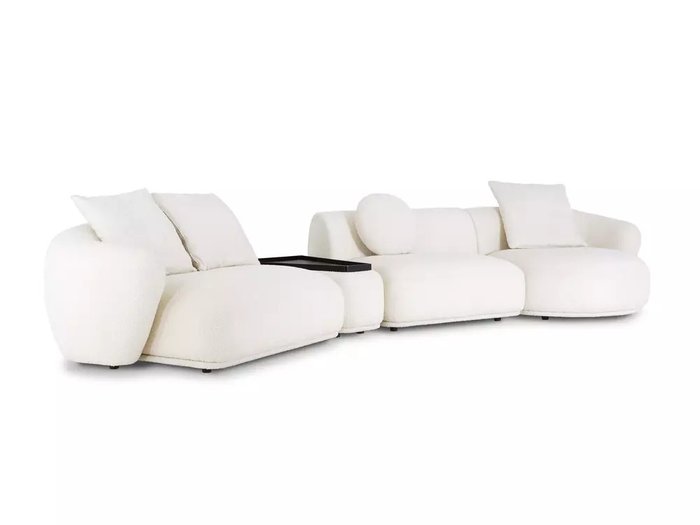 Модульный диван Fabro белого цвета - купить Прямые диваны по цене 371970.0