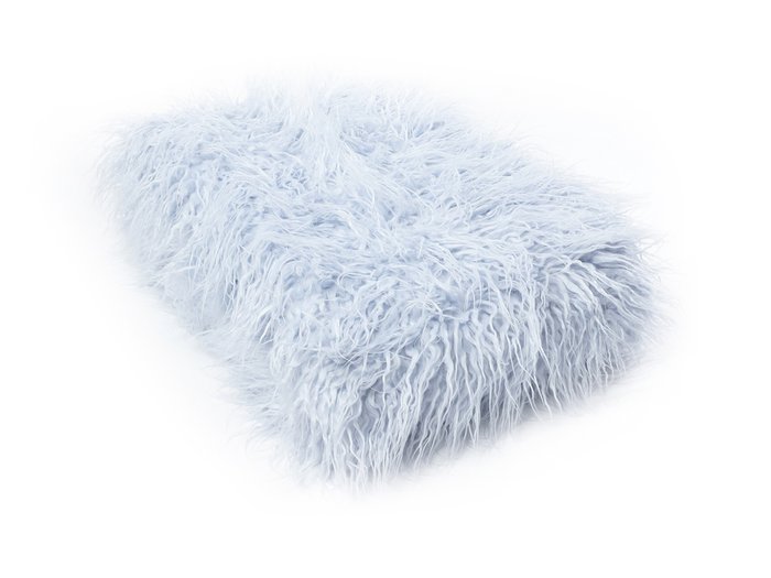 Плед Furry серо-голубого цвета 130х170