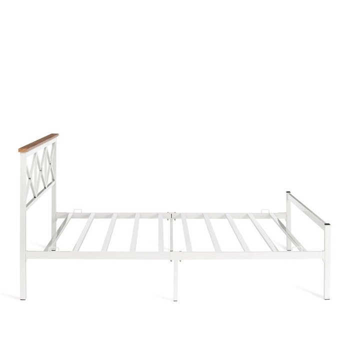 Кровать Iris 160х200 белого цвета - лучшие Кровати для спальни в INMYROOM Кровать Iris 160х200 белого цвета - лучшие Кровати для спальни в INMYROOM