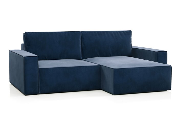 Угловой диван-кровать Корсо синего цвета - купить Угловые диваны по цене 59990.0
