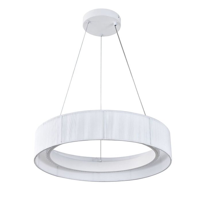 Подвесной светильник Luminosa V000209L (ткань, цвет белый) - купить Подвесные светильники по цене 12310 Подвесной светильник Luminosa V000209L (ткань, цвет белый) - купить Подвесные светильники по цене 12310