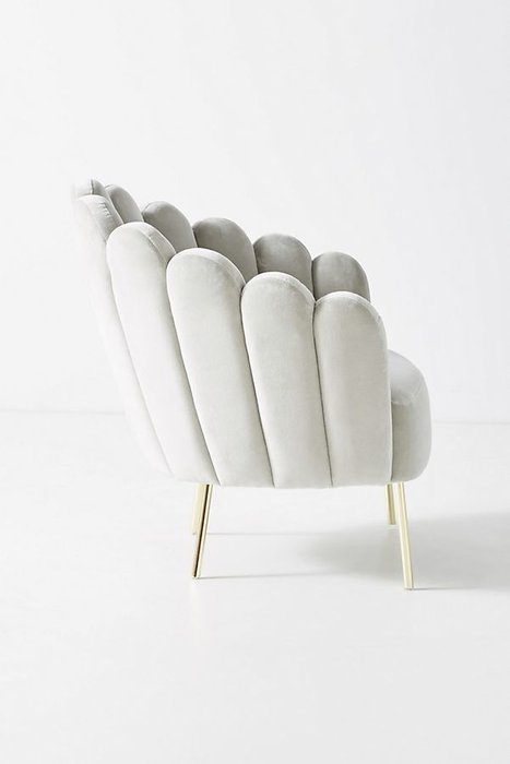 Кресло Amira светло-серого цвета - купить Интерьерные кресла по цене 63000.0