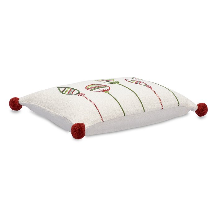 Подушка декоративная с вышивкой Christmas decorations из коллекции New Year Essential 30х45 бежевого цвета - лучшие Декоративные подушки в INMYROOM Подушка декоративная с вышивкой Christmas decorations из коллекции New Year Essential 30х45 бежевого цвета - лучшие Декоративные подушки в INMYROOM