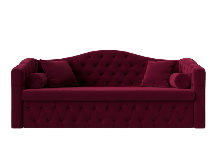 Прямой диван-кровать Мечта бордового цвета - купить Прямые диваны по цене 48999.0
