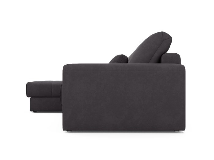 Угловой диван-кровать левый Ruiz темно-серого цвета - лучшие Угловые диваны в INMYROOM
