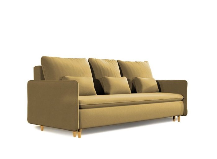 Диван-кровать Ron коричневого цвета - купить Прямые диваны по цене 93684.0