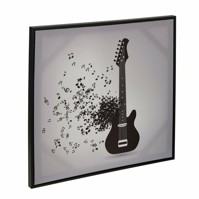 Панно Гитара 60х60 серого цвета - купить Принты по цене 3042.0