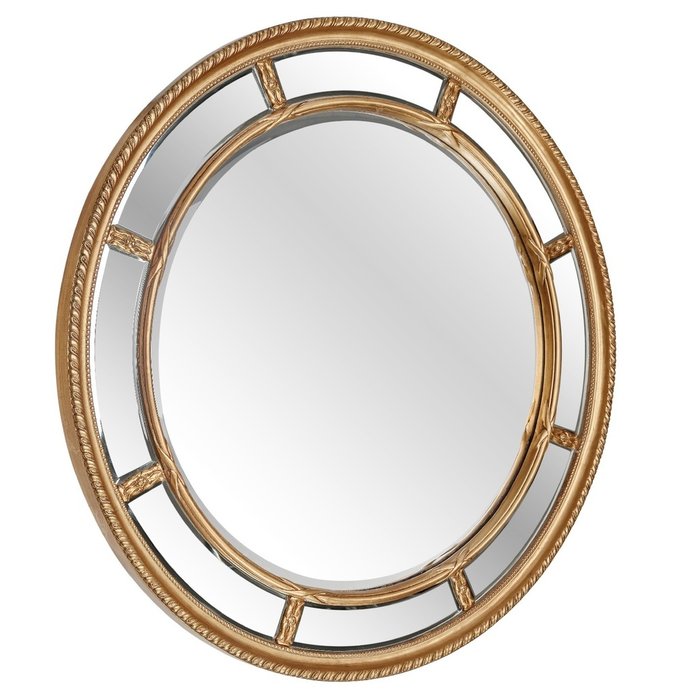 Большое круглое Настенное зеркало Prestige Gold   - купить Настенные зеркала по цене 41500.0