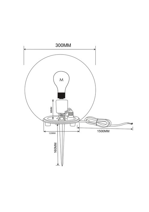 Ландшафтный светильник Erda с белым плафоном - купить Наземные светильники по цене 8990.0