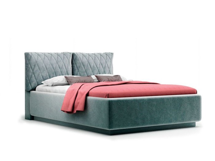 Кровать Celeste серого цвета с ортопедическим основанием 160х200  - купить Кровати для спальни по цене 28821.0