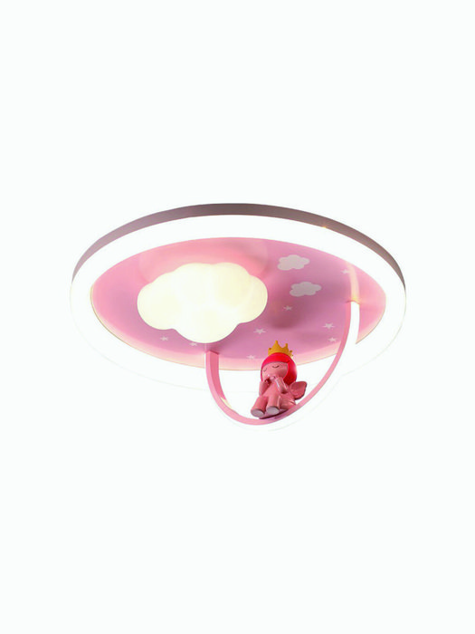 Детская люстра Milen 3000К-6000К розово-белого цвета 