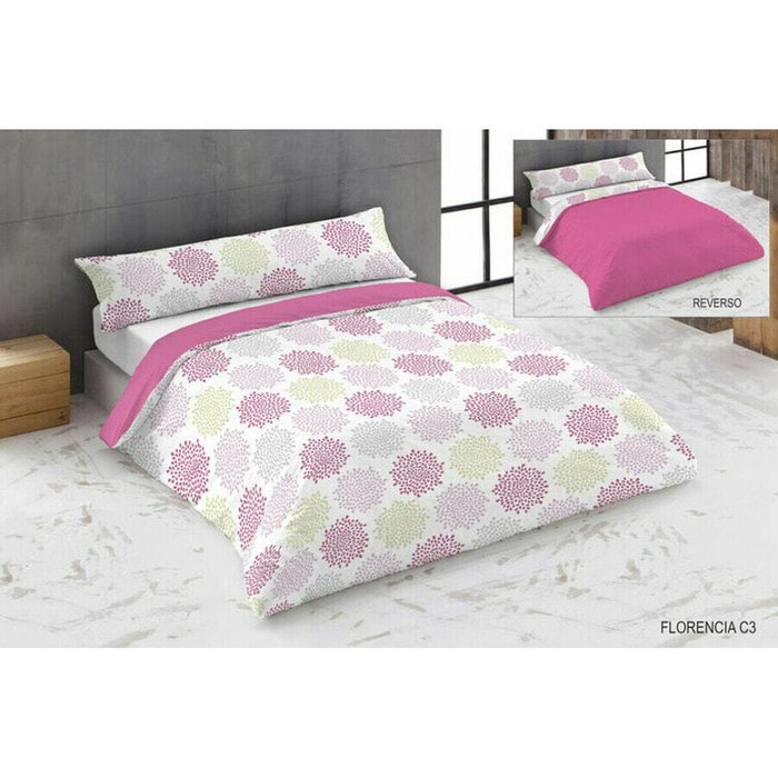 Комплект чехлов для одеяла Hosteline FLORENCIA Pink 180 кровать 3 Предметы