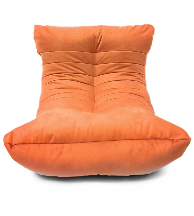 Кресло мешок Кокон Maserrati 12 XL оранжевого цвета - купить Бескаркасная мебель по цене 8010.0
