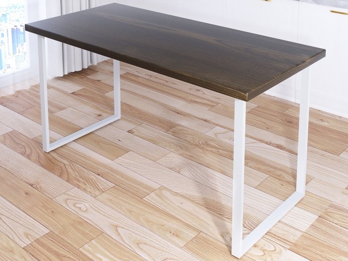 Обеденный стол Loft 140х60 со столешницей темный дуб - купить Обеденные столы по цене 16175.0